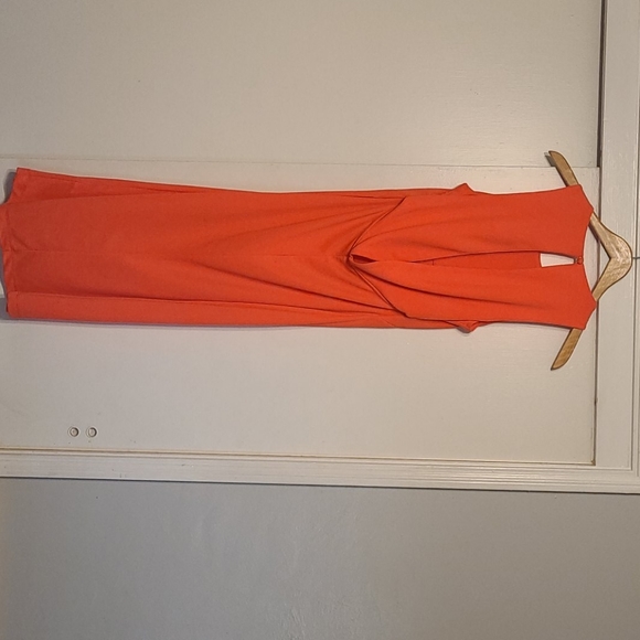 CORAL BODY CON DRESS - Picture 3 of 3